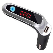 FM модулятор CAR G6 Bluetooth USB AUX MicroSD трансмітер. ZM-687 Колір: сірий