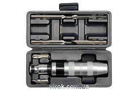 Викрутка реверсивна ударна YATO : квадрат 1/2", 7 насадок. 5/16" СrV [20] Baumar - Порадуй Себе