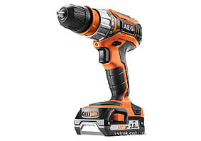 Шуруповерт-дриль акумул. AEG : 2 x Li-Ion 18 В, 2 Агод, 50 Нм, змінний патрон Ø≤13 мм (сталь) + кейс Baumar - Порадуй Себе