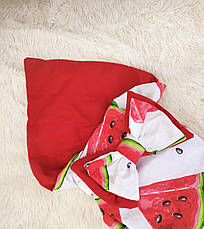 Дитячий літній конверт на виписку двосторонній конверт-ковдра ЛІТО конверт-плед для новонародженого, фото 4