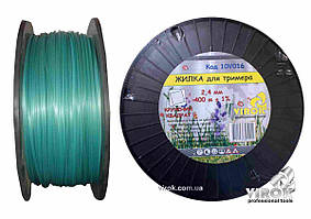 Жилка для тримера "Кручений КВАДРАТ" TM VIROK : Ø= 2.4 мм, l= 400 м (бобіна) Baumar - Порадуй Себе