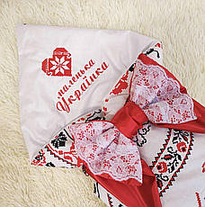 Дитячий літній конверт на виписку конверт-ковдра ЛІТО конверт-плед для новонародженого, фото 2