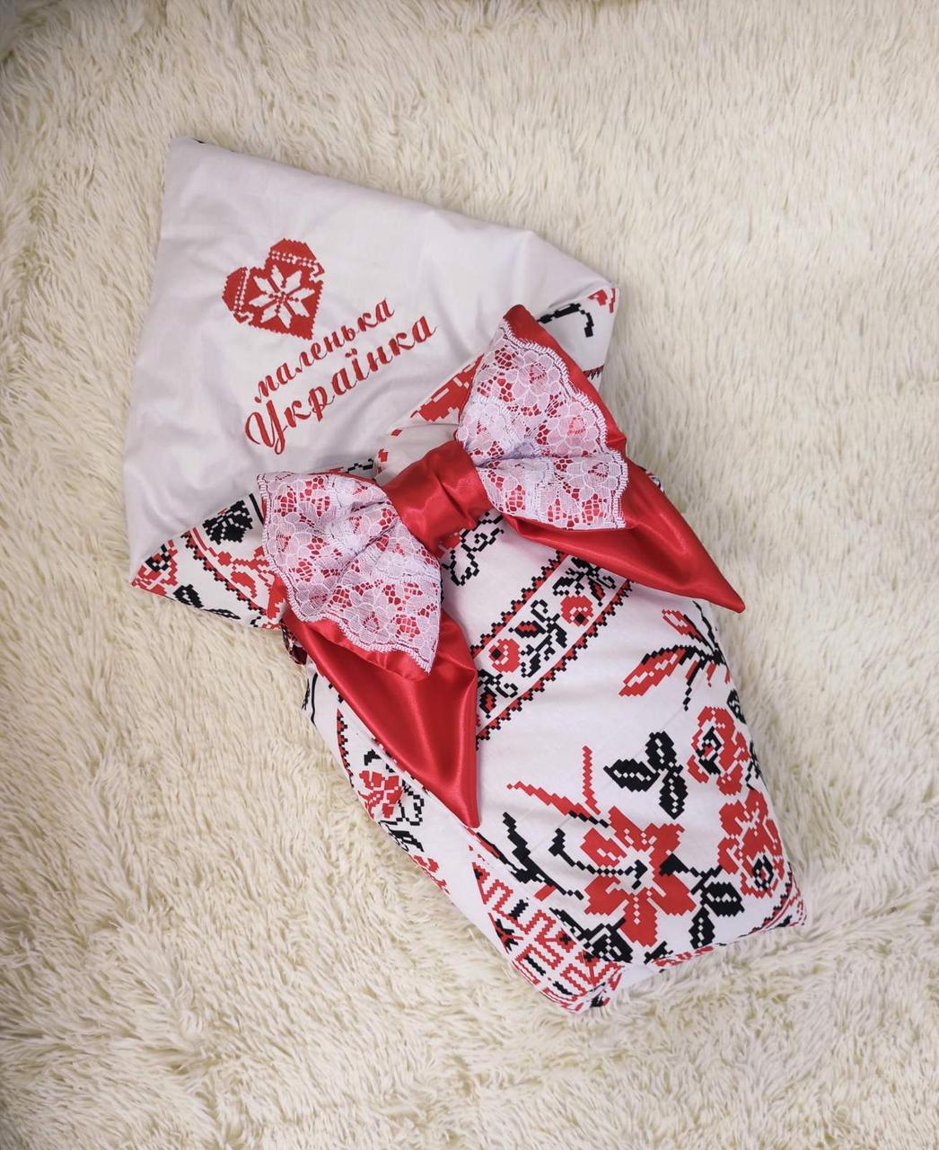 Дитячий літній конверт на виписку конверт-ковдра ЛІТО конверт-плед для новонародженого