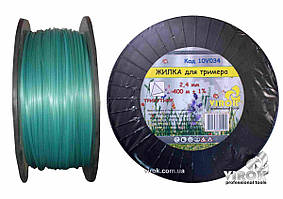 Жилка для тримера ТРИКУТНИК TM VIROK : Ø= 2.4 мм, l= 400 м (бобіна) Baumar - Порадуй Себе