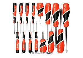 Набір викруток YATO : SL, PH, TORX. 15 шт. [6/24] Baumar - Порадуй Себе