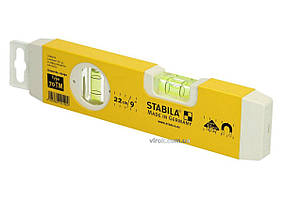 Рівень STABILA Type 70 ТМ : Torpedo, L= 22 см,  2 капсули, магнітний Baumar - Порадуй Себе