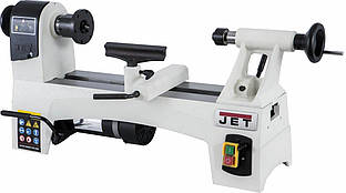 (DW) Токарний верстат по дереву JET JWL-1015VS : 0,6(0,46)кВт. рег. обертів. загот. Ø=250/185 мм Baumar - Порадуй Себе