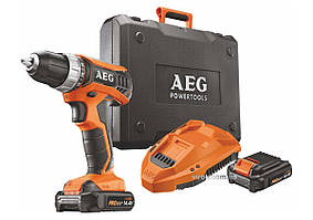 Шуруповерт-дриль акумул. AEG : Li-Ion 14.4 В, 1.5 Агод, 32 Нм, патрон Ø≤10 мм (сталь) 2 бат+ кейс DW Baumar - Порадуй Себе