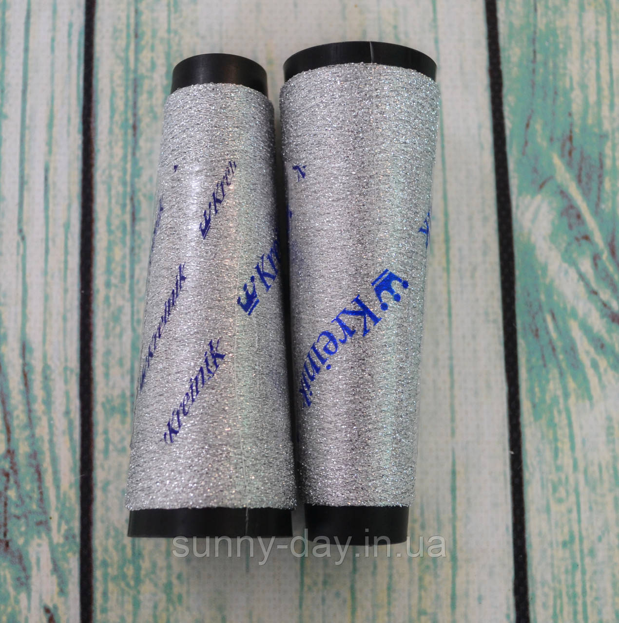 Нитка металізована Kreinik Blending Filament (конус - 250метрів), колір 001 сріблястий, фото 1