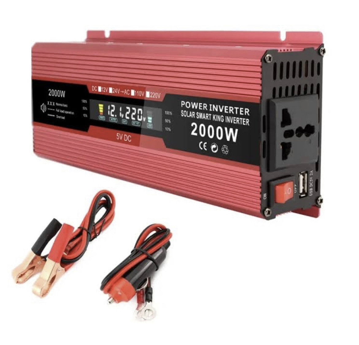 Інвертор з дисплеєм UKS 2000w 24В (2000w 24v)