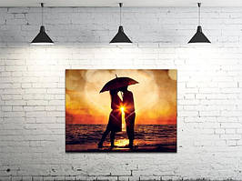 Картина на полотні на стіну для інтер`єру/спальні/прихожої DK Закохана пара (DKP4560-l107)