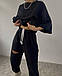 Жіночий повсякденний костюм прогулянковий джоггери з розрізом 42-46, фото 2