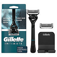 Мужская бритва для интимных зон Gillette Intimate станок 2 лезвия подставка