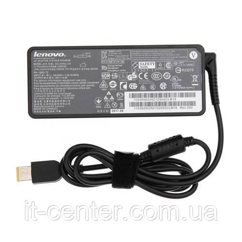 Блок живлення для ноутбука Lenovo 20V, 4.5A, 90W, USB + pin (Square 5 Pin DC Plug), black (без кабелю!)