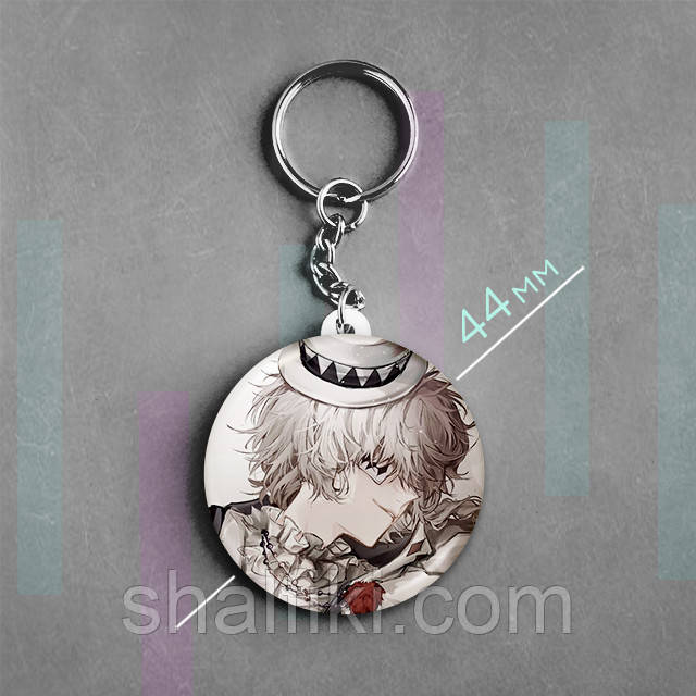 "Микола Гоголь (Проза бродячих псів / Bungo stray dogs)" брелок круглий Ø44 мм