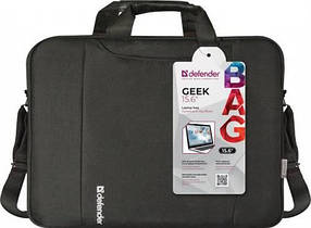 Сумка для ноутбука 15.6" Defender Geek 26084 Black Поліестер
