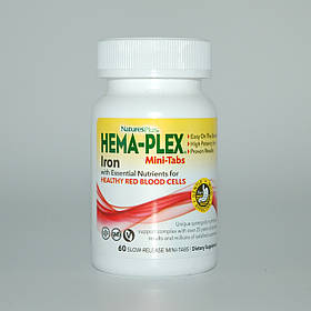 Вітамінно-мінеральний комплекс Hema-Plex Nature's Plus 60 швидкодіючих гелевих капсул