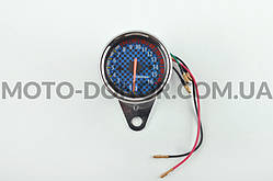 Тахометр виносний універсальний (аналоговий, хром, 16000об/хв) (mod:MY-224)