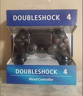 Джойстик проводной Doubleshock4 по типу Sony для ПК/PS4,проводной геймпад манипулятор с вибрацией Черный new