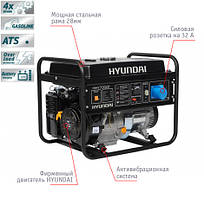 Генератор 5.0кВт/5.5кВт "HYUNDAI"