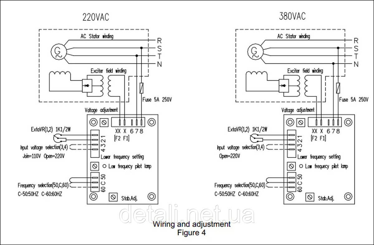 Купить AVR регулятор напряжения генератора Stamford (220V / 380V) SA-30 ...