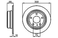 Диск тормозной задний 7 (E32) (85-) Bosch 0 986 478 323