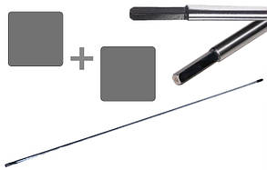 Вал триммера (мотокоси) квадрат L 153 см d 8mm