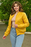 Куртка женская демисезонная желтого цвета р.S 157351S