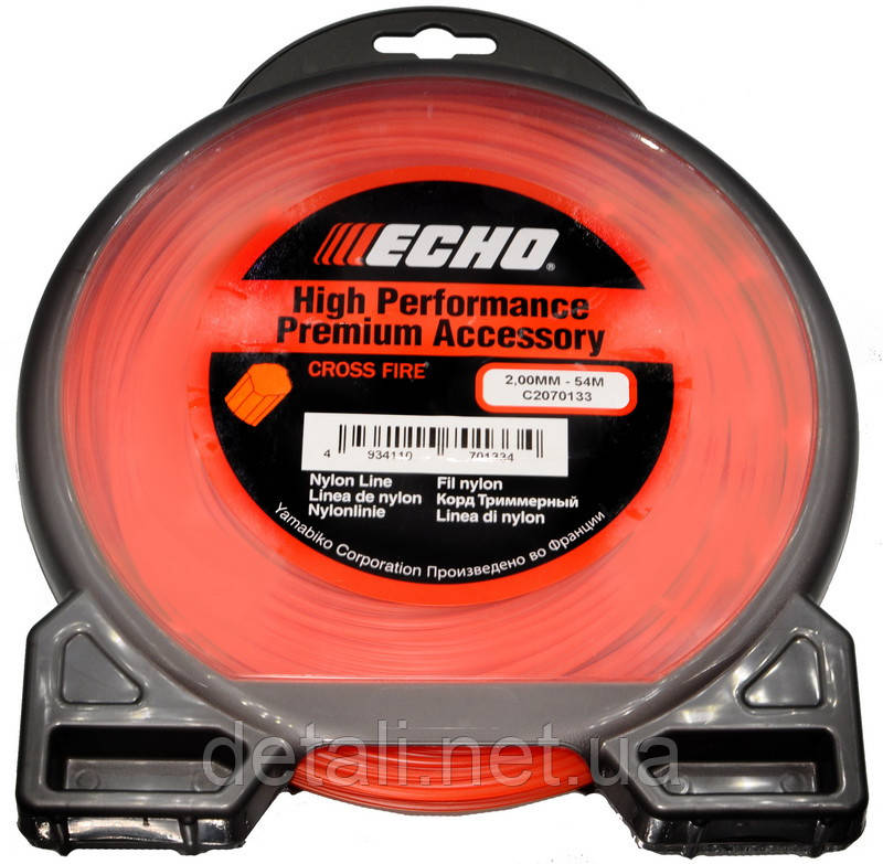 Ліска косильна зірка d2 мм 1 LB (54 м) ECHO Cross Fire