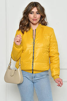 Куртка жіноча демісезонна жовтого кольору розмір М                                                   157353M