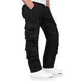 Брюки SURPLUS AIRBORNE TROUSERS SLIMMY Black L, фото 2