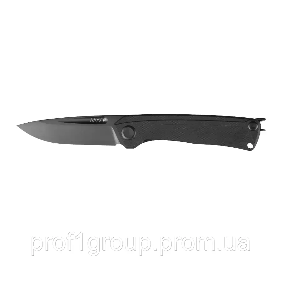 Ніж складний ANV Knives Z200 (DLC, Liner lock, G10 Black, Plain edge) Black єдиний