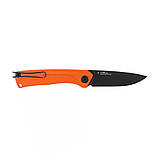 Ніж складний ANV Knives Z200 (DLC, Liner lock, G10 Orange, Plain edge) Orange єдиний, фото 2