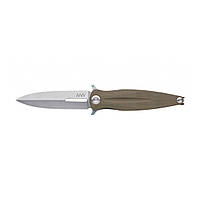 Ніж складний ANV Knives Z400 (Liner lock, G10 Olive, Plain edge) Olive єдиний