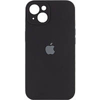 Защитный чехол на Iphone 14 Plus черный Silicone Case Full Camera Protective (AA)