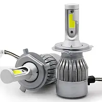 Комплект LED-лампы H4 LED Headlight H4 6500K 5500Lm с охлаждением на чипах CSP набор