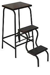 Табурет-драбина (стілець драбина) чорний / венге