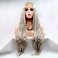 Перука ZADIRA платиновий блонд жіночий довгий прямий продаж