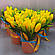 Букет тюльпанів і мімози із мила ручної роботи  в кашпо, фото 3