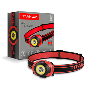 Налобний світлодіодний ліхтарик TITANUM TLF-H02 100Lm 6500K