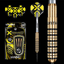 Дартс матові дротики з латуні Xtreme Англія Winmau + запасні хвостовики вага, фото 3
