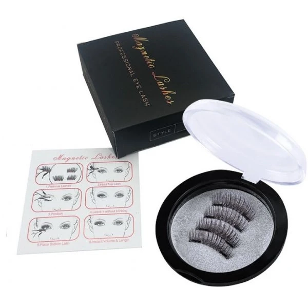 Накладні вії багаторазового використання на магнітах повнорозмірні NotBrand Magnetic Lashes, фото 1