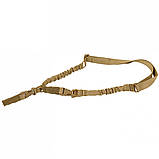 Тактичний одноточковий двоточковий ремінь HB-038 койот, фото 2