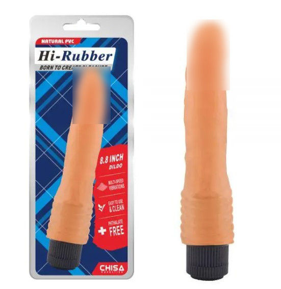 Тілесний мультишвидкісний фалоїмітатор 8.8 Inch Dildo | Puls69, фото 1