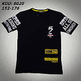 Сіра футболка для хлопців підлітків зріст 152,164,170,176 ENCORE Туреччина, фото 3