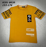 Сіра футболка для хлопців підлітків зріст 152,164,170,176 ENCORE Туреччина, фото 6