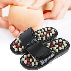 Рефлекторні масажні тапочки для ніг Massage Slipper, NJ-498, Розмір 38-39 / Масажне взуття