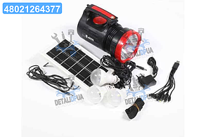 Ліхтар акумуляторний для пікніка + 3ламп. ax-805 UA1