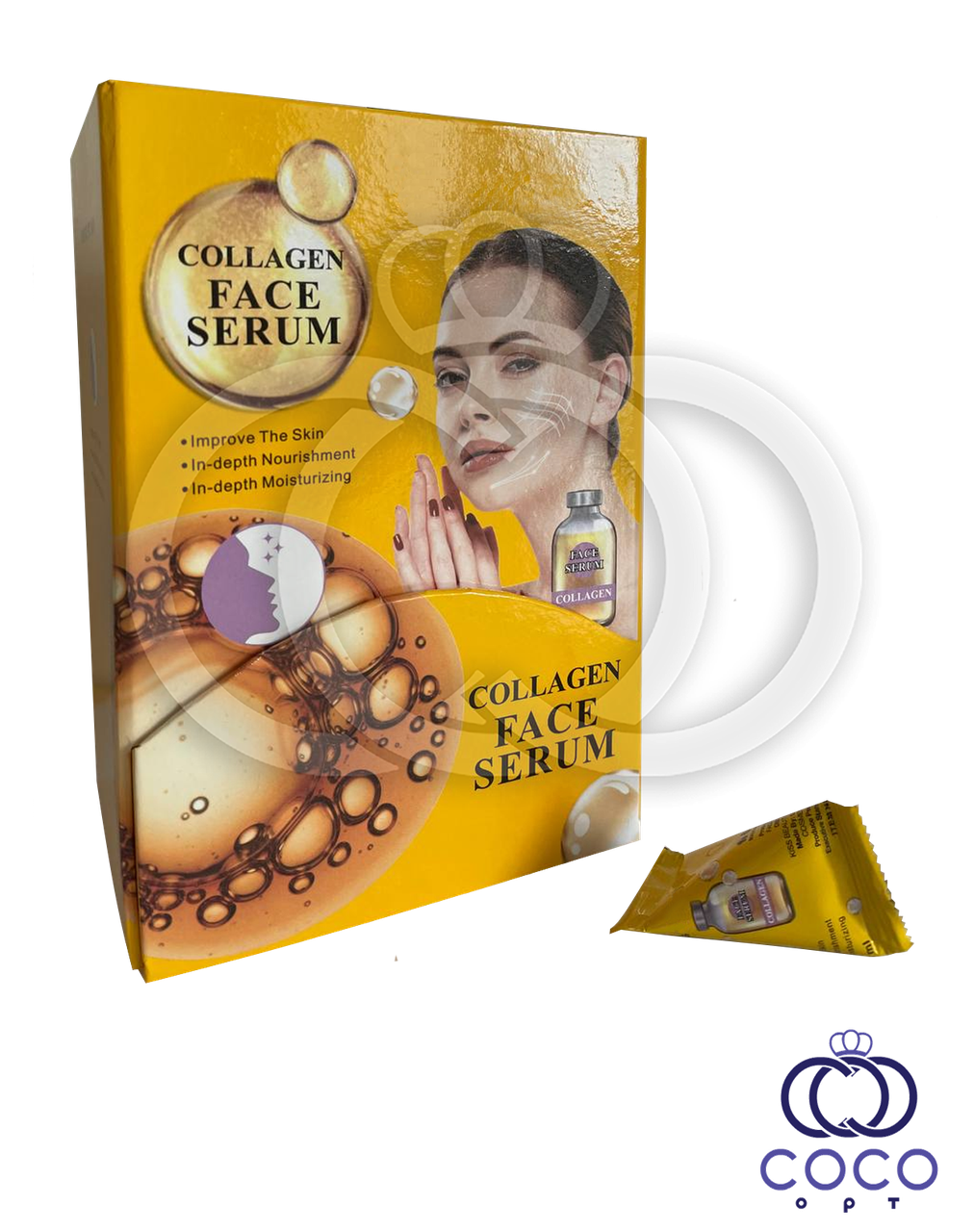 Сироватка для обличчя з колагеном у капсулах Collagen Face Serum 50 штук*4 ml, фото 1