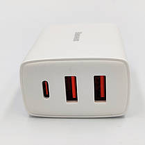 Мережевий зарядний пристрій Baseus Compact Quick Charger 2U+C 30 W EU White CCXJ-E02, фото 3